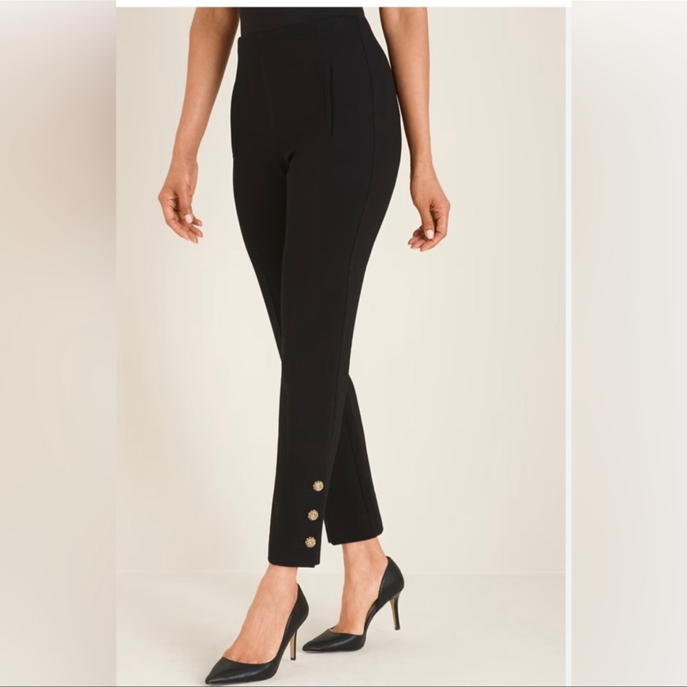Chico’s  so slimming juliet slim leg pull‎ on career pants work pants 12p